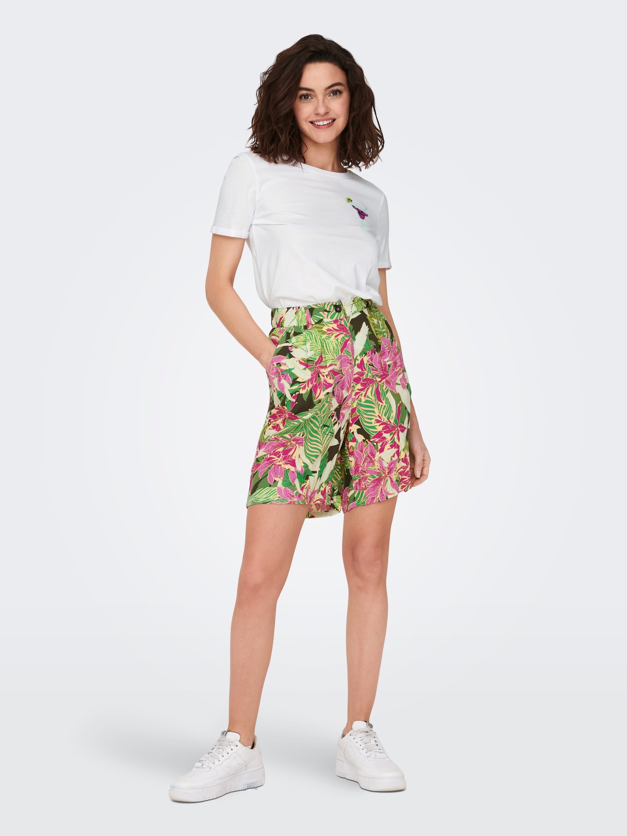 ONLY Printed Bermuda Shorts -Forest Night - 15291092