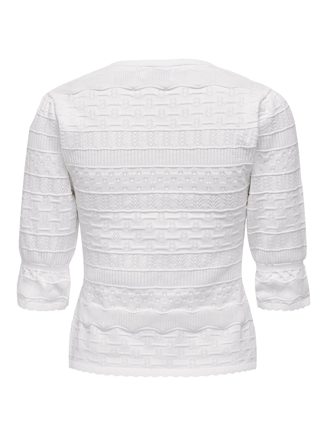 ONLY Square Neck Pullover -Cloud Dancer - 15291131