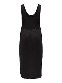 ONLY Curvy u-neck maxi dress -Black - 15291192
