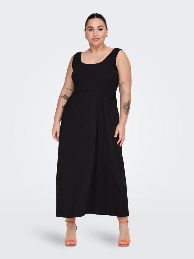 ONLY Regular Fit U-hals Lang kjole - 15291192