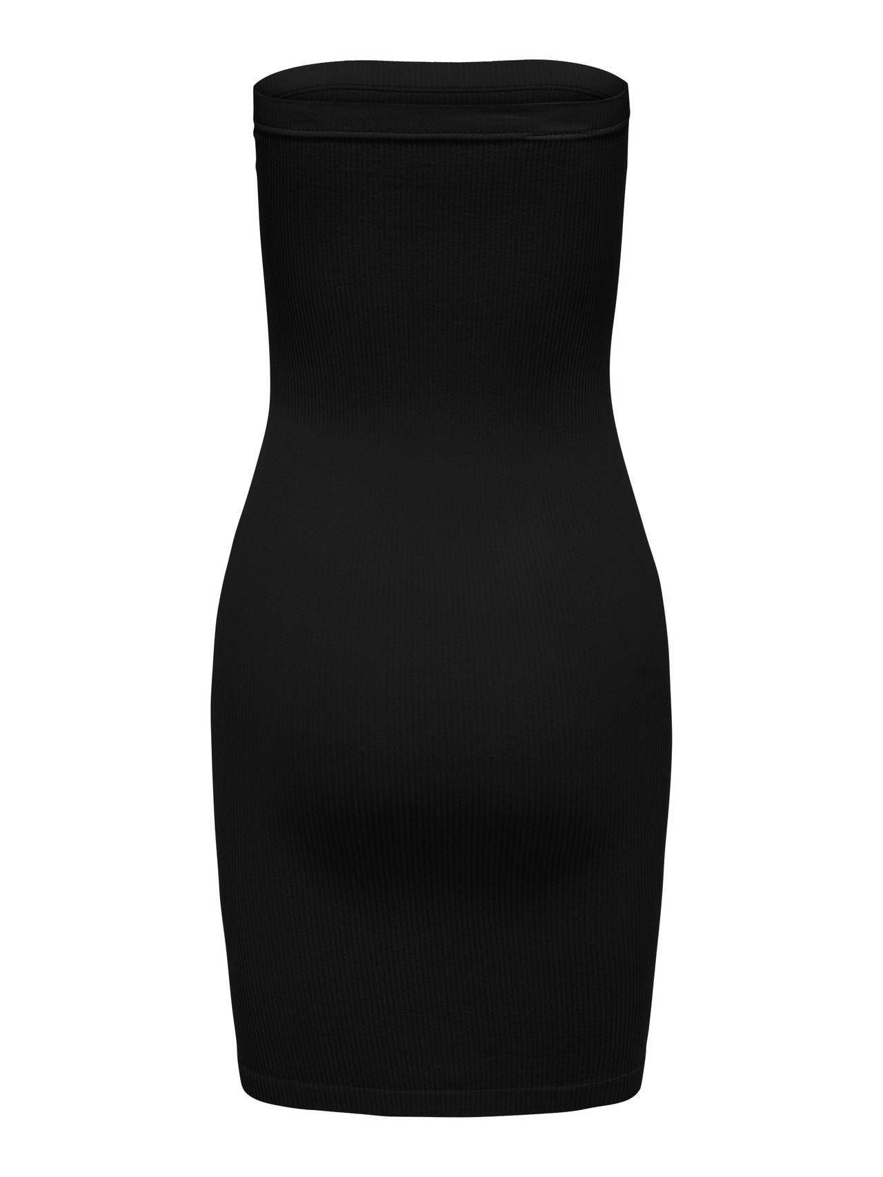 ONLY Vestido corto Corte stretch Sin tirantes -Black - 15291201