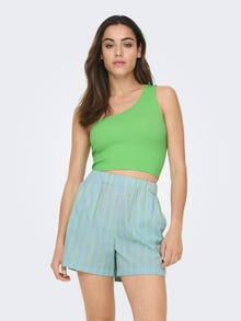 ONLY Cropped Fit En axel Topp -Summer Green - 15291202