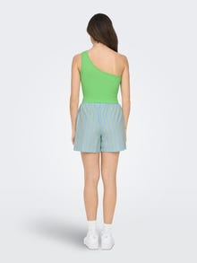 ONLY Cropped Fit One Shoulder Top -Summer Green - 15291202
