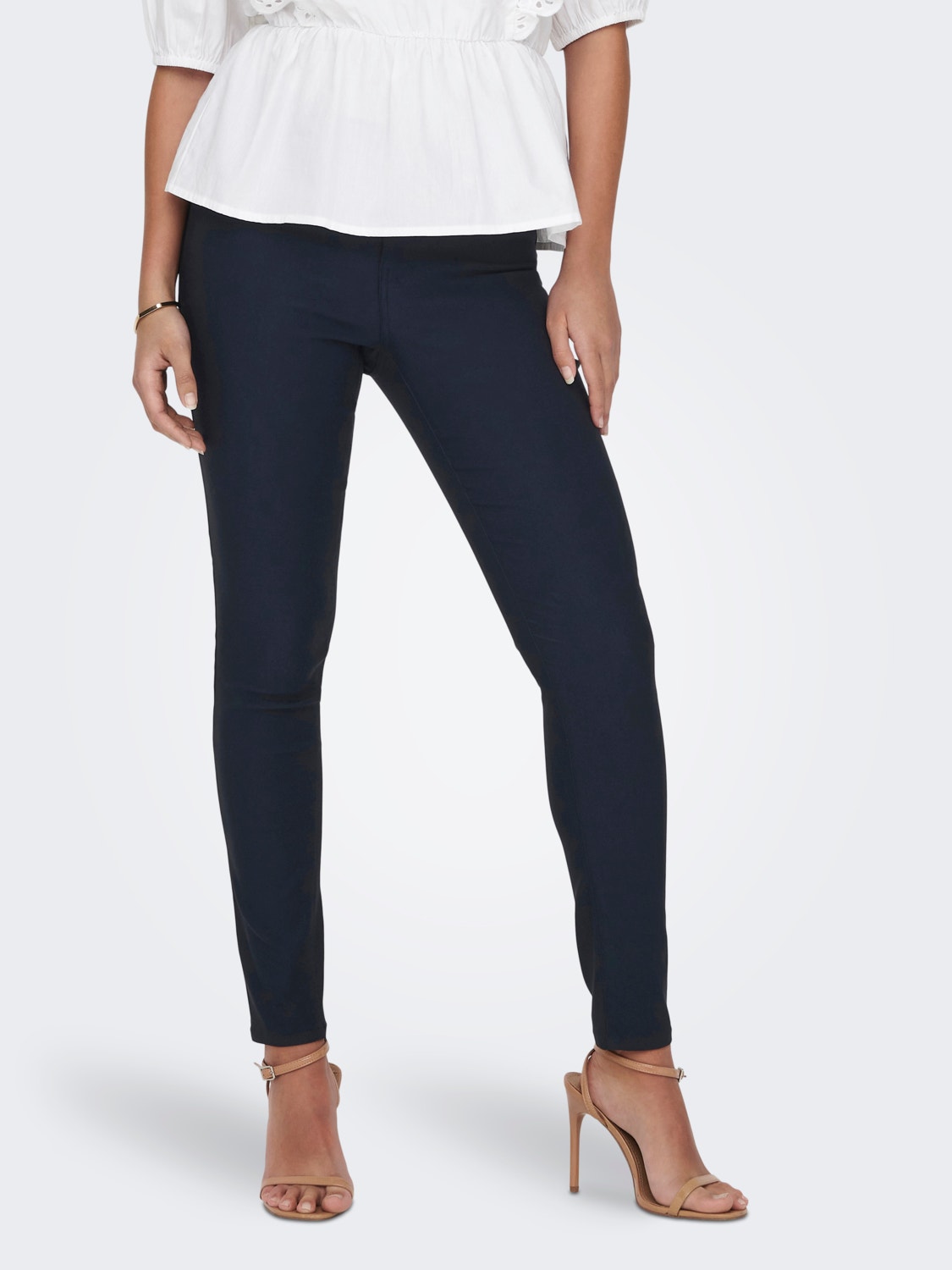 ONLY Relaxed Fit Mid waist Trousers -Sky Captain - 15291267