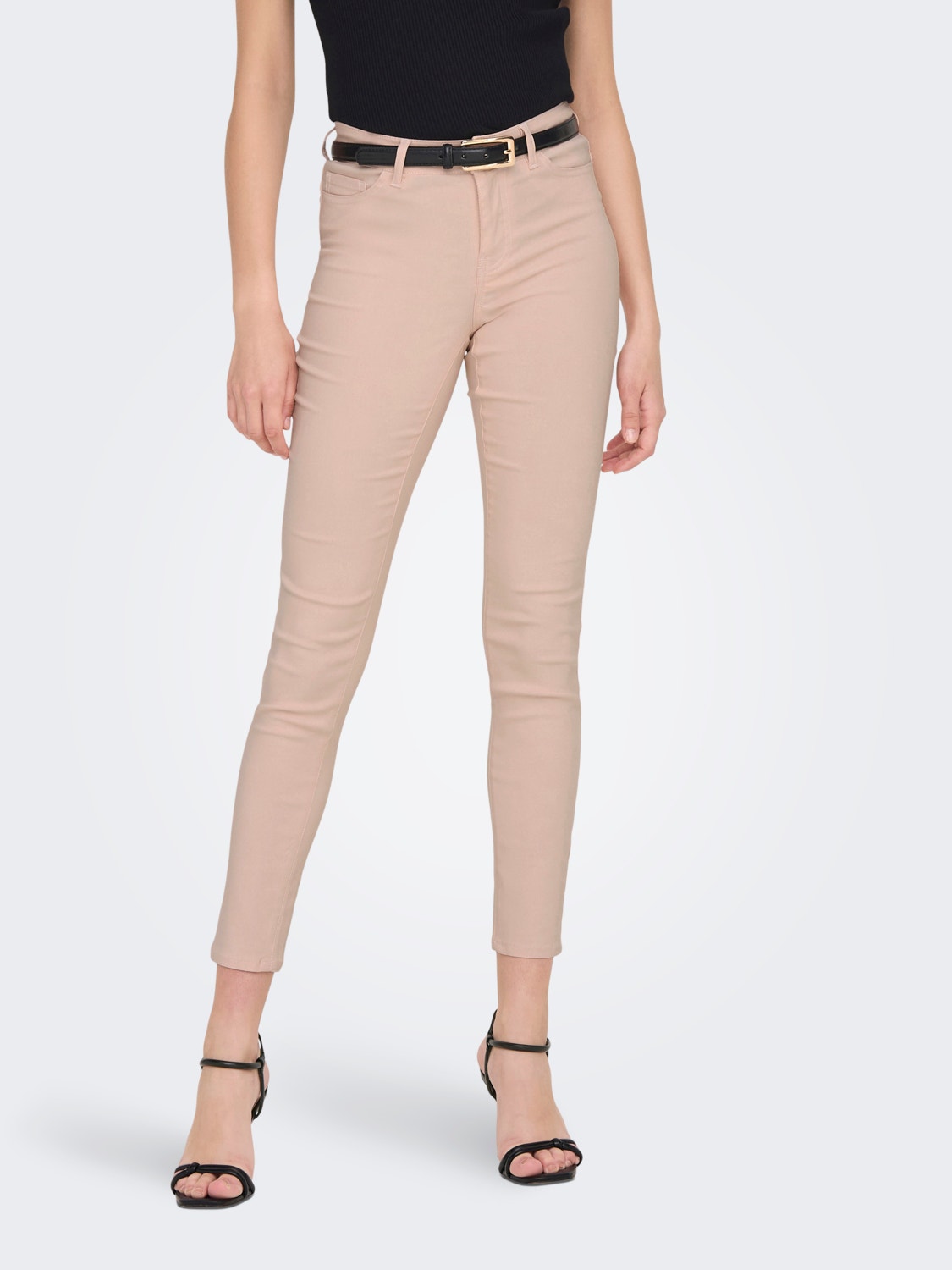 ONLY Relaxed fit Mid waist Broeken -Peach Whip - 15291267