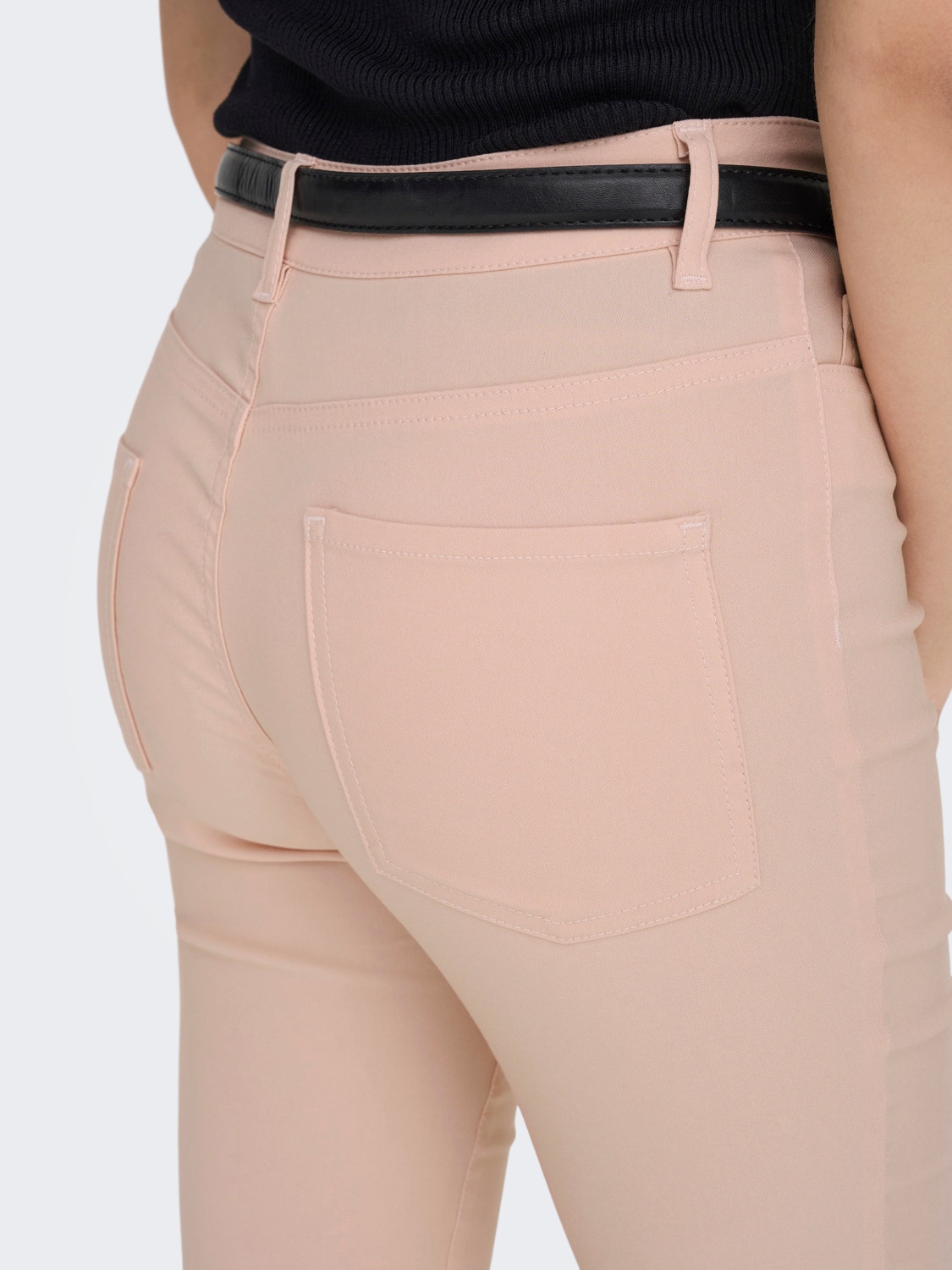 ONLY Relaxed Fit Mid waist Trousers -Peach Whip - 15291267