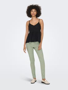 ONLY Pantalons Relaxed Fit Taille moyenne -Seagrass - 15291267