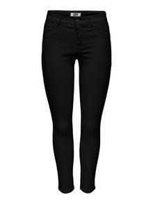ONLY Pantalons Relaxed Fit Taille moyenne -Black - 15291267