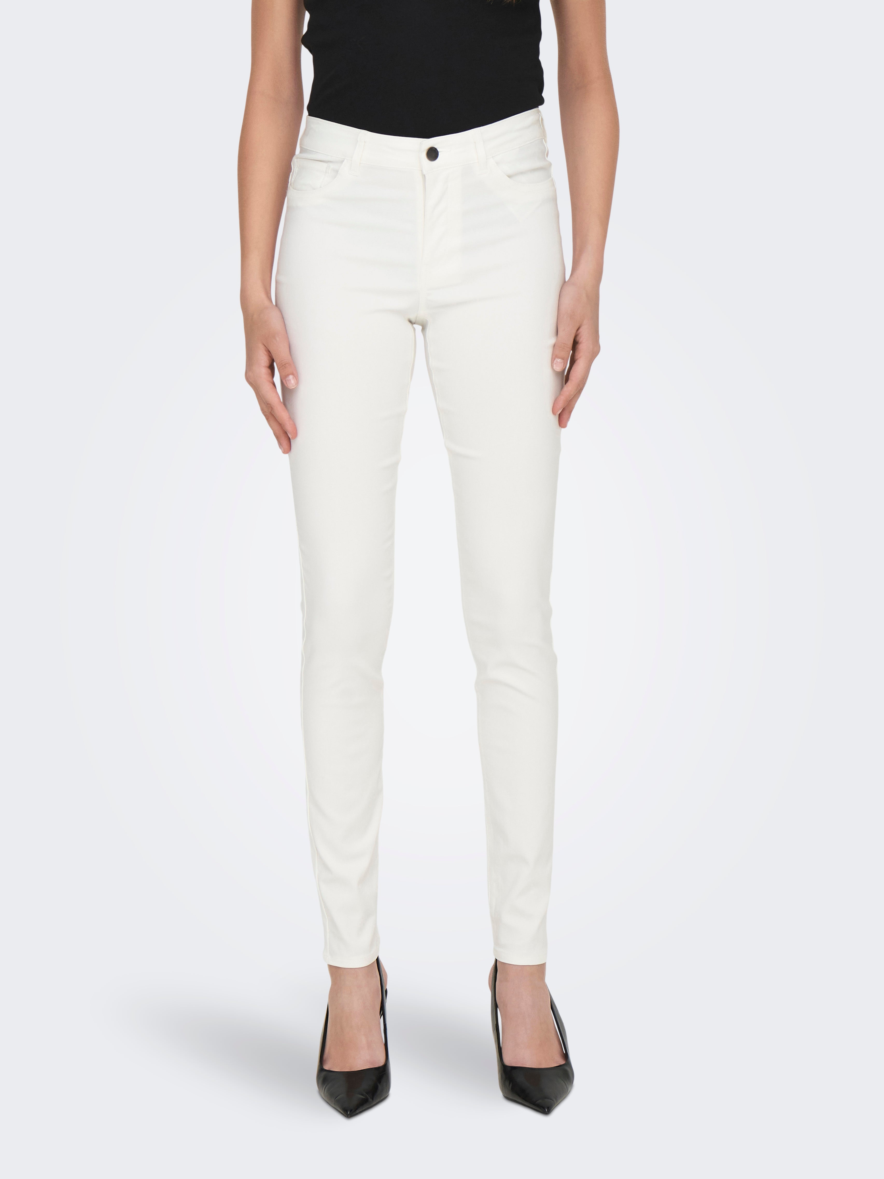 White skinny on sale trousers womens