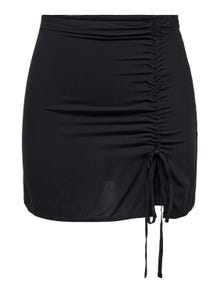 ONLY Short Skirt With Slit -Black - 15291294