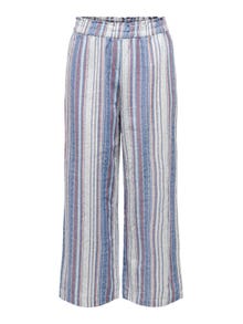 ONLY Pantalons Cropped Fit Taille moyenne -Dazzling Blue - 15291314