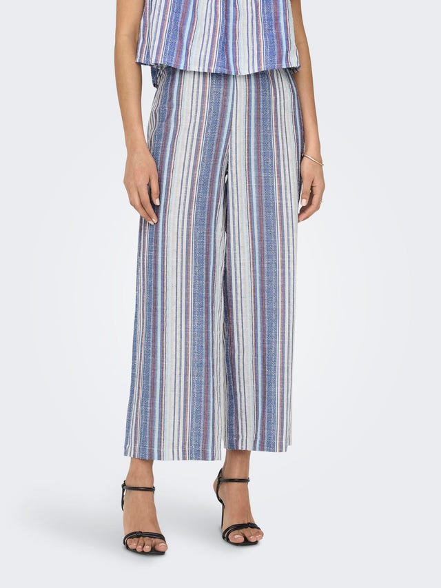 ONLY Cropped Fit Mid waist Trousers - 15291314