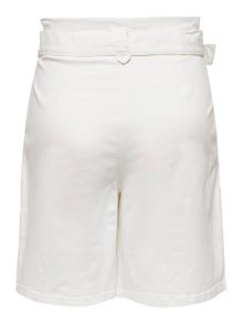 ONLY Shorts Regular Fit Taille haute -Cloud Dancer - 15291382