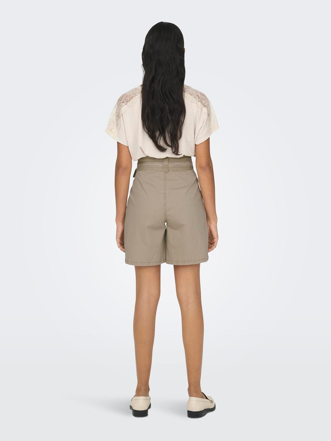 ONLY Normal geschnitten Hohe Taille Shorts -Crockery - 15291382