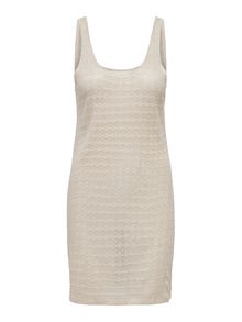 ONLY Mini Ærmeløs strikket kjole -Sandshell - 15291384