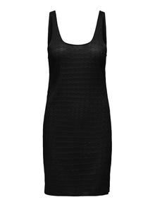 ONLY Mini Ærmeløs strikket kjole -Black - 15291384