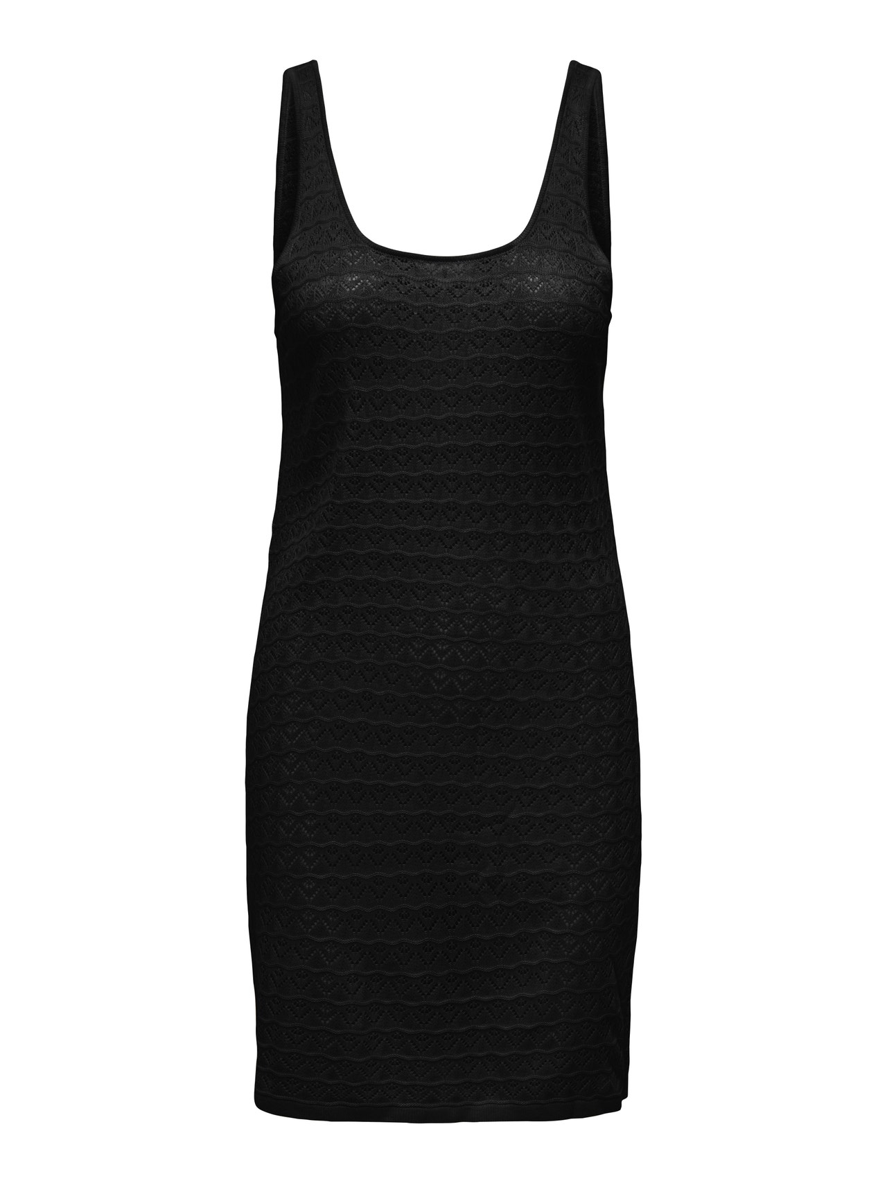 ONLY Tight fit O-hals Lange jurk -Black - 15291384