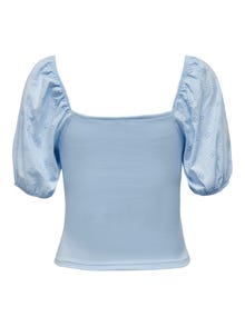 ONLY Regular Fit Square neck Balloon sleeves Top -Cashmere Blue - 15291398