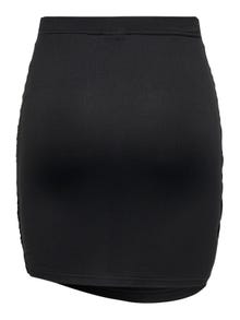 ONLY Hög midja Kort kjol -Black - 15291401