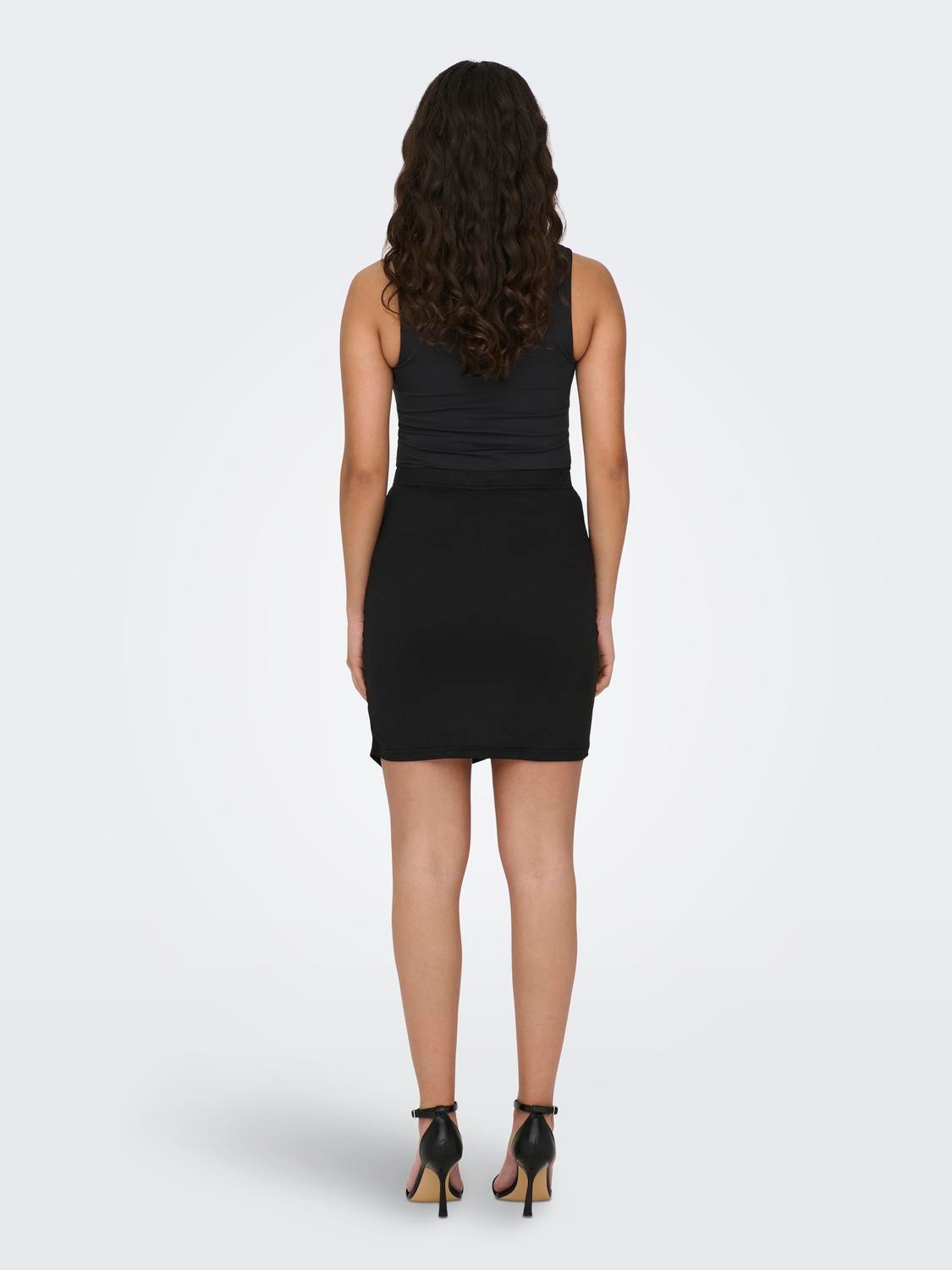 ONLY High waist Short skirt -Black - 15291401