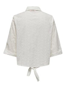 ONLY Regular Fit Skjortekrage Skjorte -Cloud Dancer - 15291402