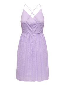 ONLY Short V-Neck Dress -Purple Rose - 15291406