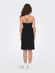 ONLY Short V-Neck Dress -Black - 15291406