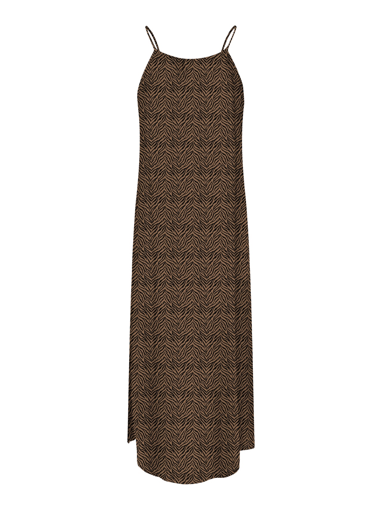 ONLY Normal geschnitten Neckholder Langes Kleid -Toasted Coconut - 15291411
