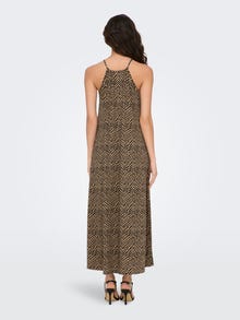 ONLY Maxi kjole med tynde stropper -Toasted Coconut - 15291411