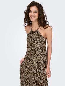 ONLY Maxi kjole med tynde stropper -Toasted Coconut - 15291411