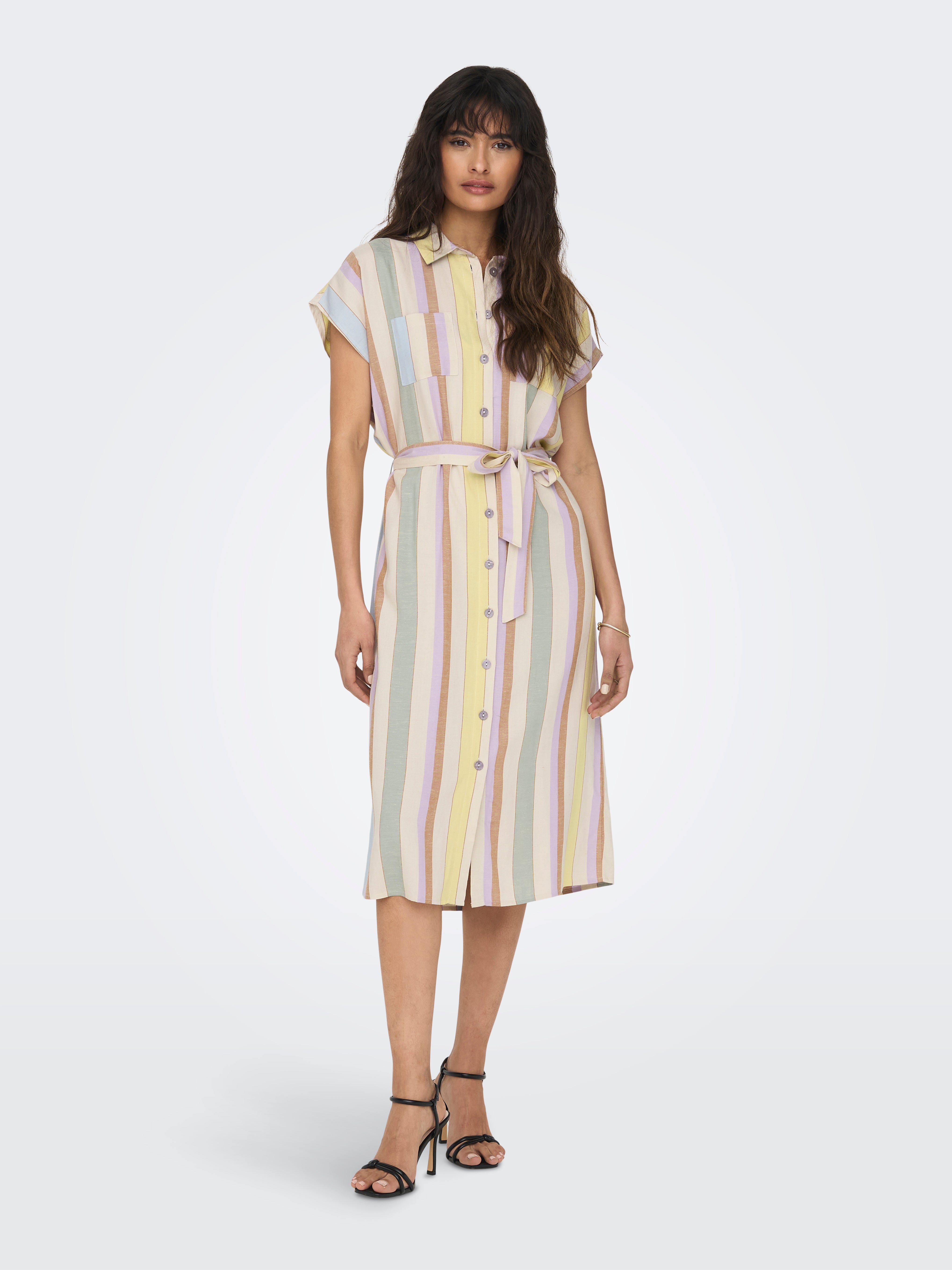 Regular Fit Shirt collar Long dress