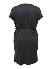 ONLY Regular Fit Round Neck Long dress -Phantom - 15291437