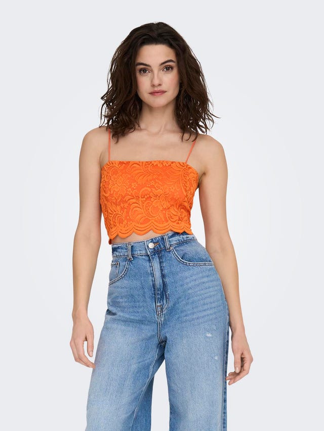 ONLY Cropped fit O-hals Top - 15291450