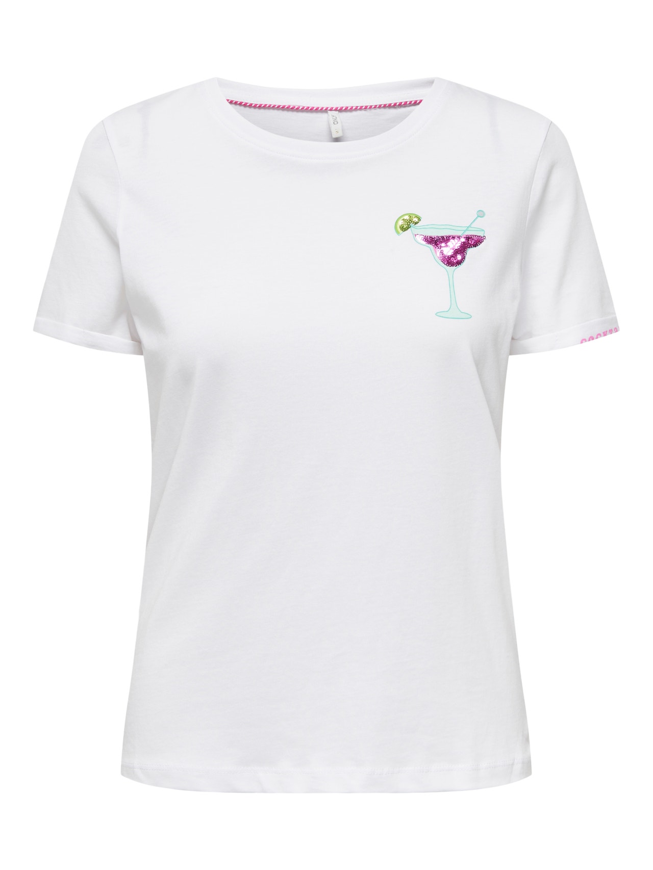 ONLY Regular fit O-hals T-shirts -Bright White - 15291465