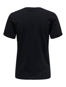 ONLY Camisetas Corte regular Cuello redondo -Black - 15291465