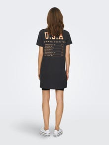 ONLY Short T-shirt Dress -Phantom - 15291498