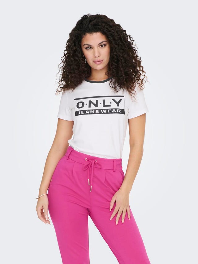 ONLY Normal passform O-ringning T-shirt - 15291507