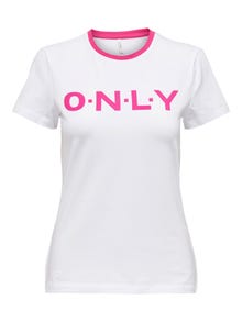 ONLY Camisetas Corte regular Cuello redondo -Bright White - 15291507