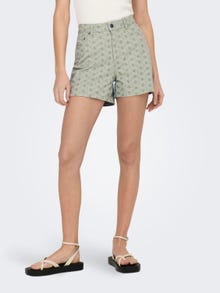 ONLY Lös passform Shorts -Moss Gray - 15291508