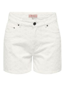 ONLY Loose Fit Shorts -Cloud Dancer - 15291508