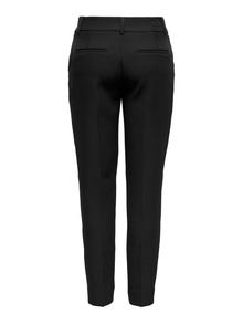 ONLY Pantalones Corte slim Cintura alta -Black - 15291514