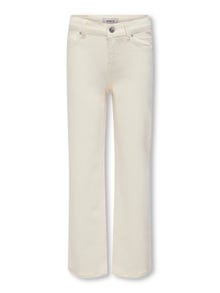 ONLY Jeans Wide Leg Fit Taille haute -Ecru - 15291571