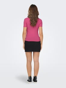 ONLY Normal geschnitten Rundhals T-Shirt -Pink Power - 15291662