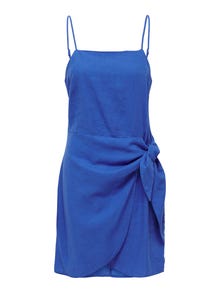 ONLY Slim fit Vierkante hals Korte jurk -Dazzling Blue - 15291770