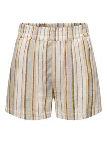 ONLY Linen shorts with high waist -Clear Sky - 15291774