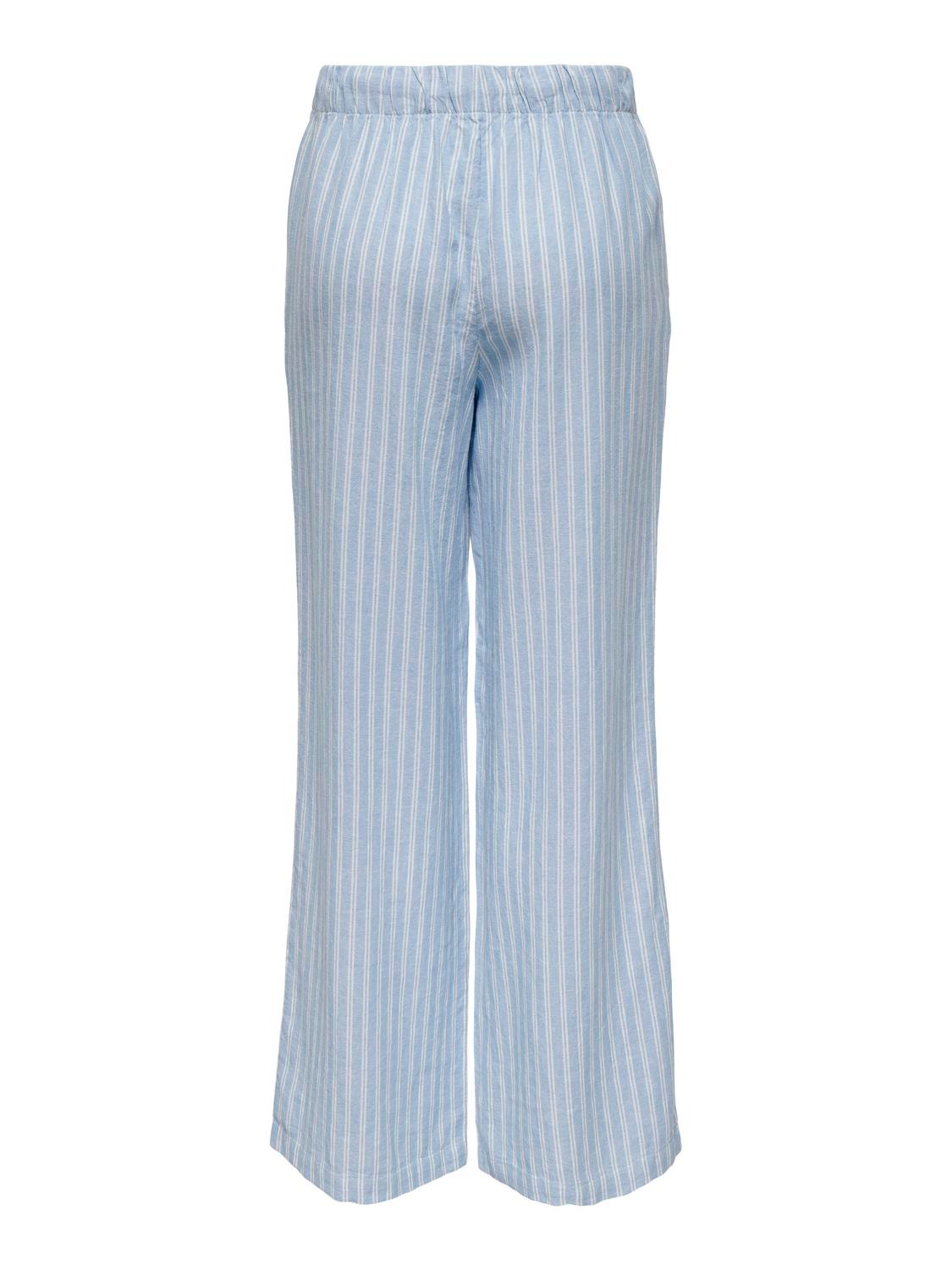 ONLY Pantalones Corte loose Cintura media -Blissful Blue - 15291807