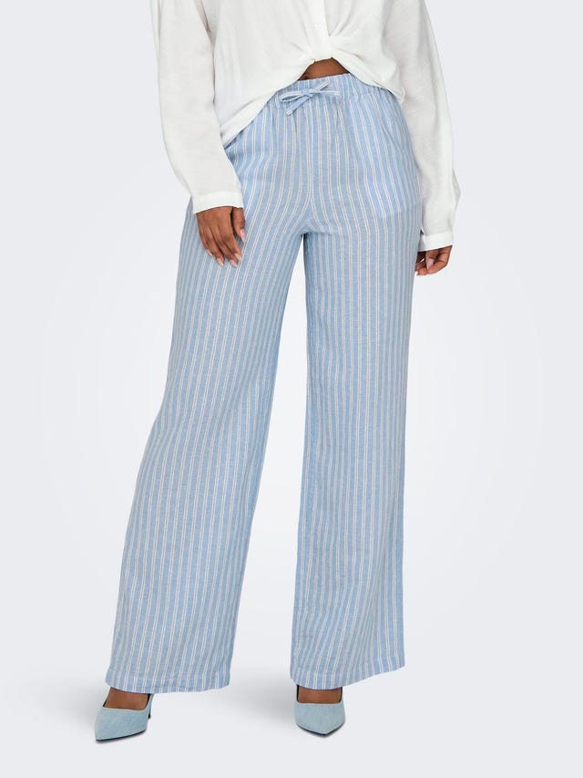 ONLY Drawstring linen trousers - 15291807
