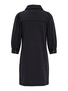 ONLY Robe longue Relaxed Fit Col en U -Washed Black - 15291832