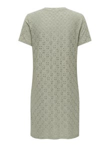 ONLY Short T-Shirt Dress -Seagrass - 15291942