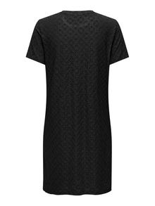 ONLY Loose fit O-hals Kort kjole -Black - 15291942